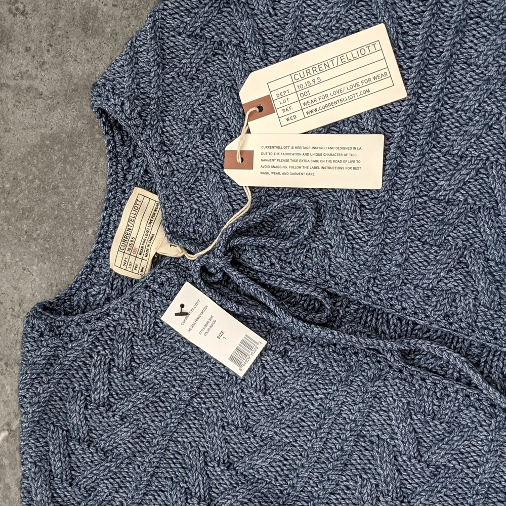 🎊HP🎊❄️$348 Current/Elliott Cable Fringe Sweater - Picture 5 of 9